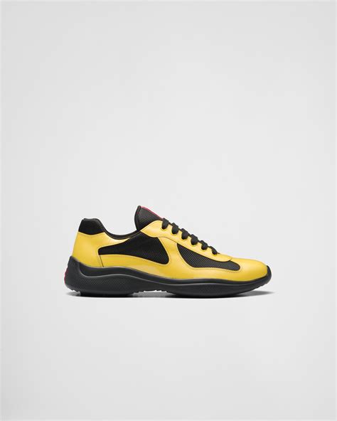 prada sport yellow blakc|farfetch Prada sneakers.